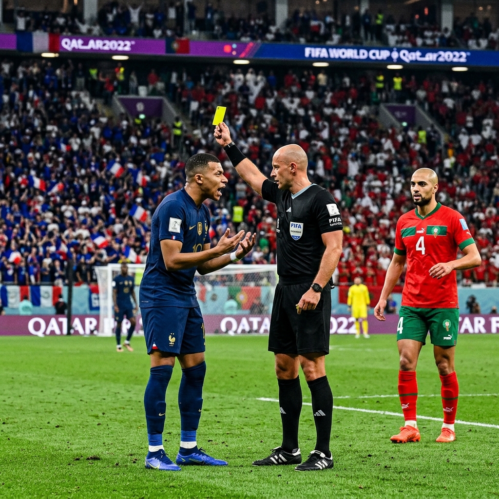 Facundo Tello dirigirá Francia vs Marruecos en cuartos